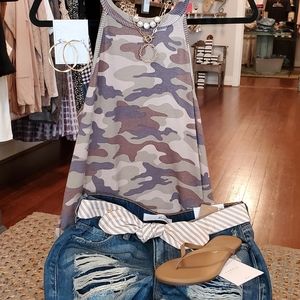 KanCan Midrise Denim Shorts